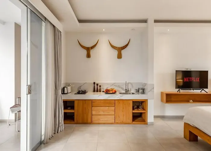 Stylish 1 Bd Pvt W Shared Kitchen And Pool スミニャック